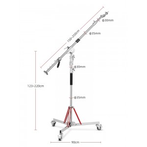 Chân đèn boom xoay Qihe L5 plus